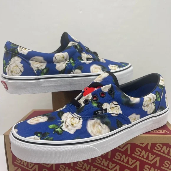 Vans Men’s Era (Romantic Floral) Lapis Blue SneakersVN0A38FRVP9
